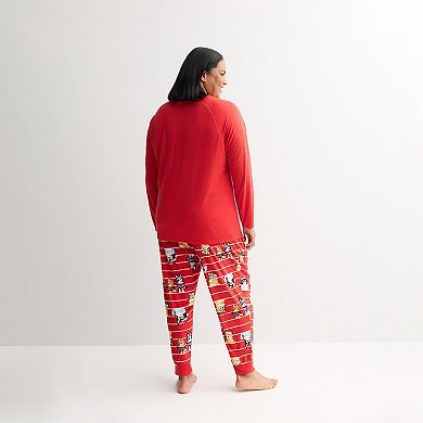 Plus Size Jammies For Your Families® Bluey Christmas 2-pc. Pajama Top & Pajama Bottoms Set