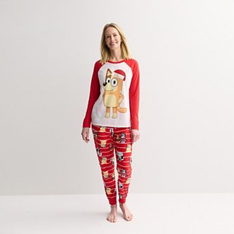 Women's Jammies For Your Families® Bluey Christmas 2 pc Pajama Top & Pajama Bottoms Set
