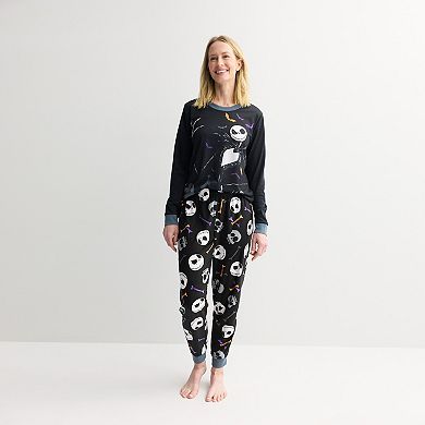 Women's Jammies For Your Families® Disney's The Nightmare Before Christmas Halloween Pajama Top & Pajama Bottoms Set