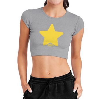 Juniors' Steven Universe Star Icon Crop Graphic Tee