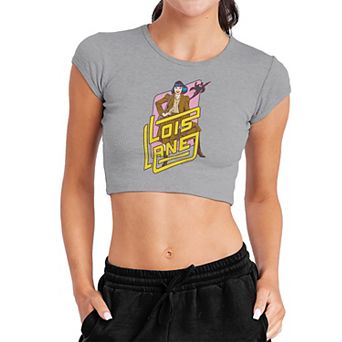 Juniors' DC Comics Lois Lane Crop Graphic Tee