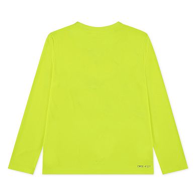 Boys 4-7 Nike "The Quickness" Football Swoosh Dri-FIT Long Sleeve T-shirt
