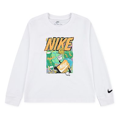 Boys 4-7 Nike Boxy Basketball Graphic Long Sleeve T-shirt