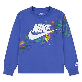 Boys 4-7 Nike Graphic Logo Long Sleeve T-shirt