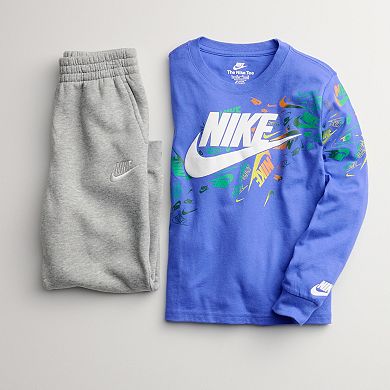 Boys 4-7 Nike Graphic Logo Long Sleeve T-shirt