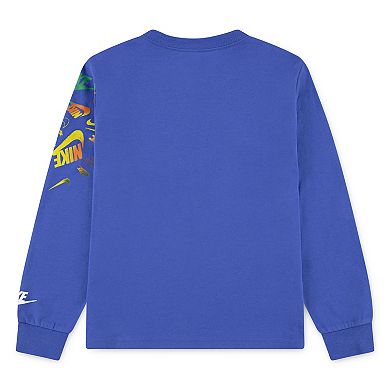 Boys 4-7 Nike Graphic Logo Long Sleeve T-shirt