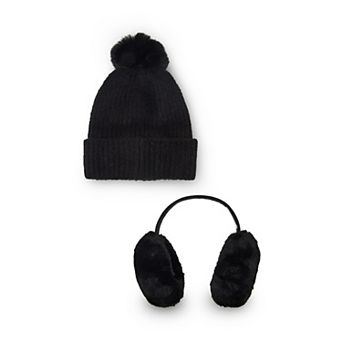 Juniors' madden girl 2 pc Beanie & Earmuff Gift Set