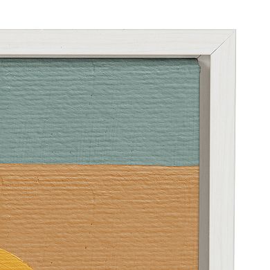 Sylvie Sunset Waves Framed Canvas by Cat Coquillette