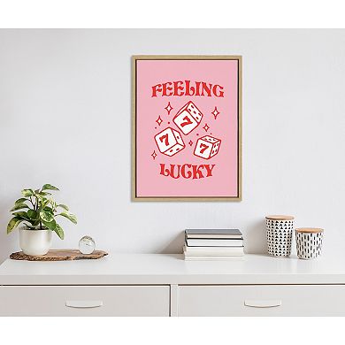 Sylvie Feeling Lucky Framed Canvas by Alli Standefer