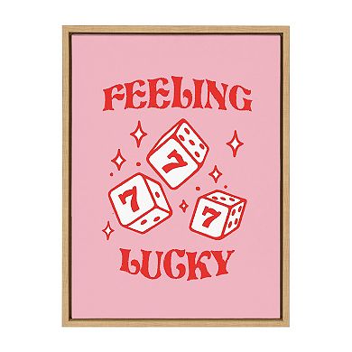 Sylvie Feeling Lucky Framed Canvas by Alli Standefer