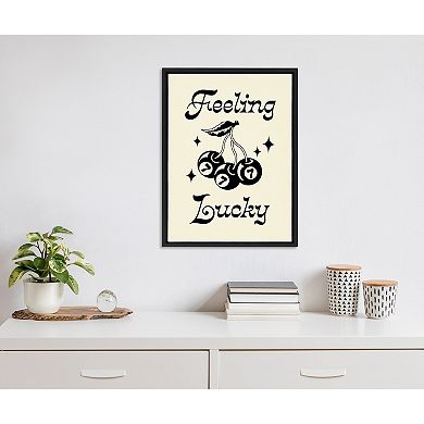 Sylvie Feeling Lucky Cherries Framed Canvas by Alli Standefer