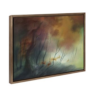 Sylvie Waltz of the Stags Framed Canvas by Faryn Hughes