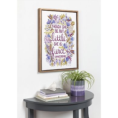 Sylvie Fierce Framed Canvas by Cat Coquillette