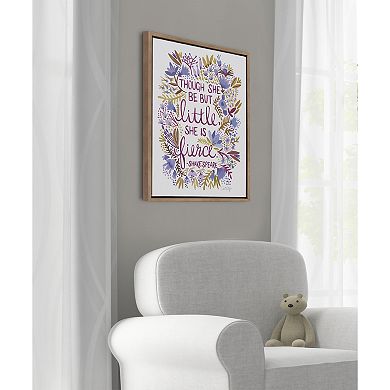 Sylvie Fierce Framed Canvas by Cat Coquillette