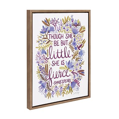 Sylvie Fierce Framed Canvas by Cat Coquillette