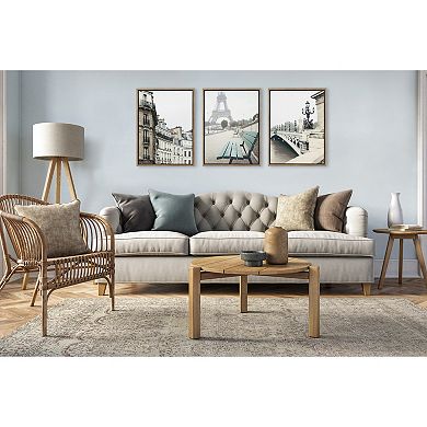 Sylvie Paris Eiffel Tower Framed Canvas Art Set by Caroline Mint