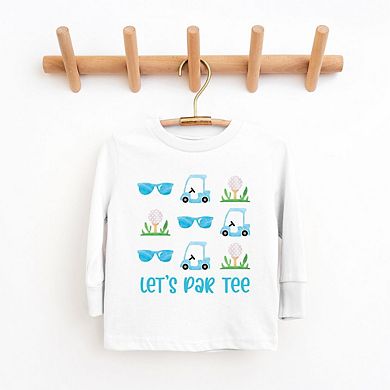 Let's Par Tee Sunglasses Toddler Long Sleeve Graphic Tee