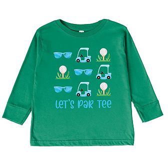 Let's Par Tee Sunglasses Toddler Long Sleeve Graphic Tee