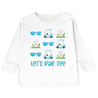 Let's Par Tee Sunglasses Toddler Long Sleeve Graphic Tee