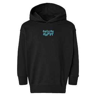 The Juniper Shop Embroidered Choose Happy Smiley Face Toddler Hoodie