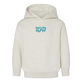 The Juniper Shop Embroidered Choose Happy Smiley Face Toddler Hoodie