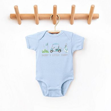 The Juniper Shop Golf Daddy's Little Caddy Baby Short Sleeve Bodysuit