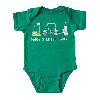 The Juniper Shop Golf Daddy's Little Caddy Baby Short Sleeve Bodysuit