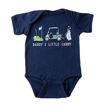 The Juniper Shop Golf Daddy's Little Caddy Baby Short Sleeve Bodysuit