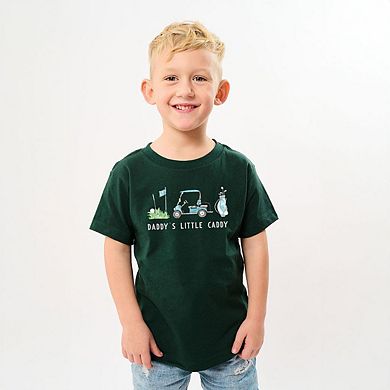 The Juniper Shop Golf Daddy's Little Caddy Toddler Short Sleeve Tee