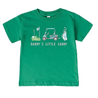 The Juniper Shop Golf Daddy's Little Caddy Toddler Short Sleeve Tee