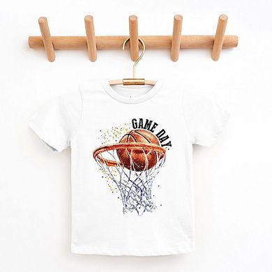 The Juniper Shop Basketball Game Day Hoop Youth Short Sleeve Tee