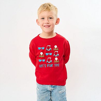 Let's Par Tee Sunglasses Toddler Graphic Sweatshirt