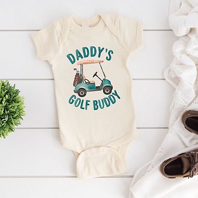 The Juniper Shop Daddy's Golf Buddy Baby Short Sleeve Bodysuit