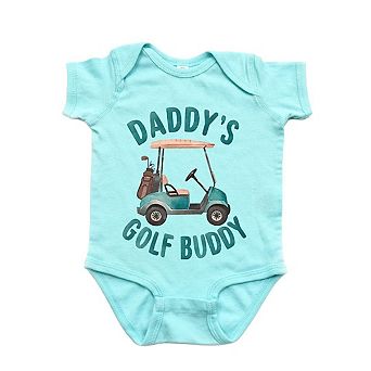 The Juniper Shop Daddy's Golf Buddy Baby Short Sleeve Bodysuit