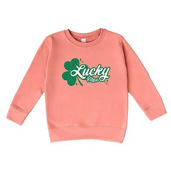 Lucky Vibes Clover Toddler Graphic Sweatshirt