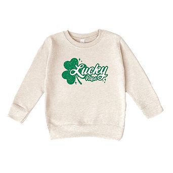 Lucky Vibes Clover Toddler Graphic Sweatshirt