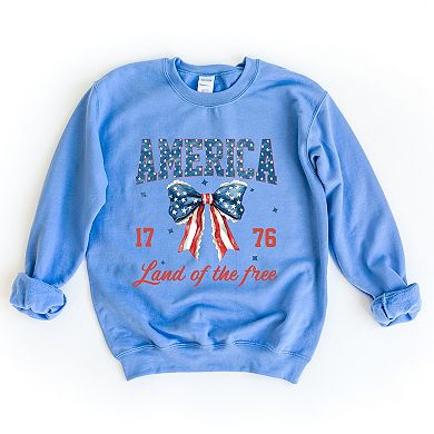 Simply Sage Market America Land of the Free Coquette Sweatshirt