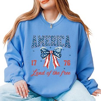Simply Sage Market America Land of the Free Coquette Sweatshirt