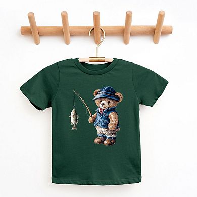 The Juniper Shop Teddy Bear Fisherman Toddler Short Sleeve Tee