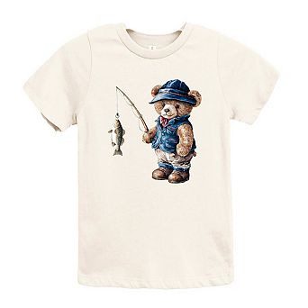 The Juniper Shop Teddy Bear Fisherman Toddler Short Sleeve Tee