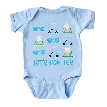 The Juniper Shop Let's Par Tee Sunglasses Baby Short Sleeve Bodysuit