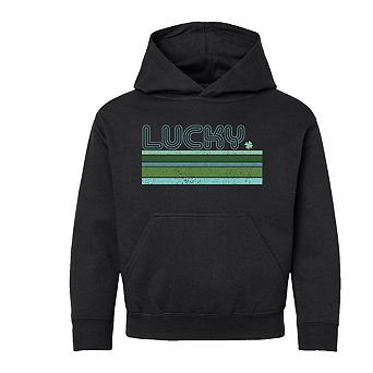 Retro Lucky Stripes Youth Graphic Hoodie