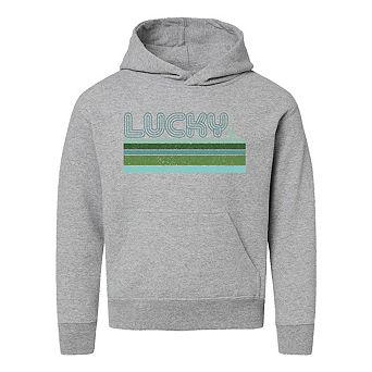 Retro Lucky Stripes Youth Graphic Hoodie
