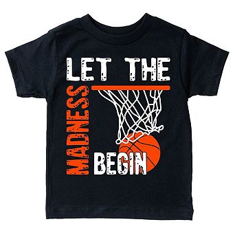 Let The Madness Begin Youth Short Sleeve Graphic Tee