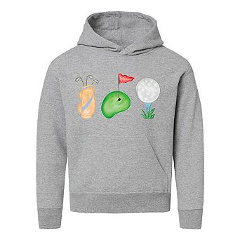 The Juniper Shop Golf Icons Watercolor Youth Hoodie