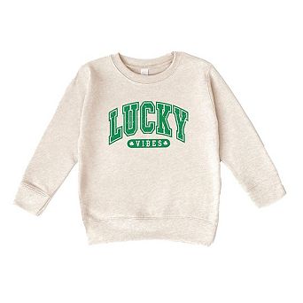 Lucky Vibes Distressed Youth Ultra-Soft Graphic Sweatshirt