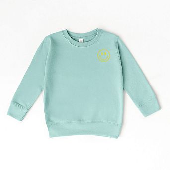 The Juniper Shop Embroidered Smiley Face Outline Youth Sweatshirt