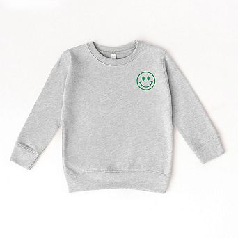 The Juniper Shop Embroidered Smiley Face Outline Youth Sweatshirt