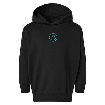 The Juniper Shop Embroidered Smiley Face Outline Toddler Hoodie