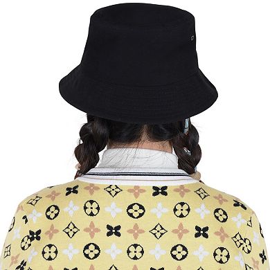 Unisex Classic Washed Denim Bucket Hat Cotton Sun Hats Outdoor Fisherman Cap